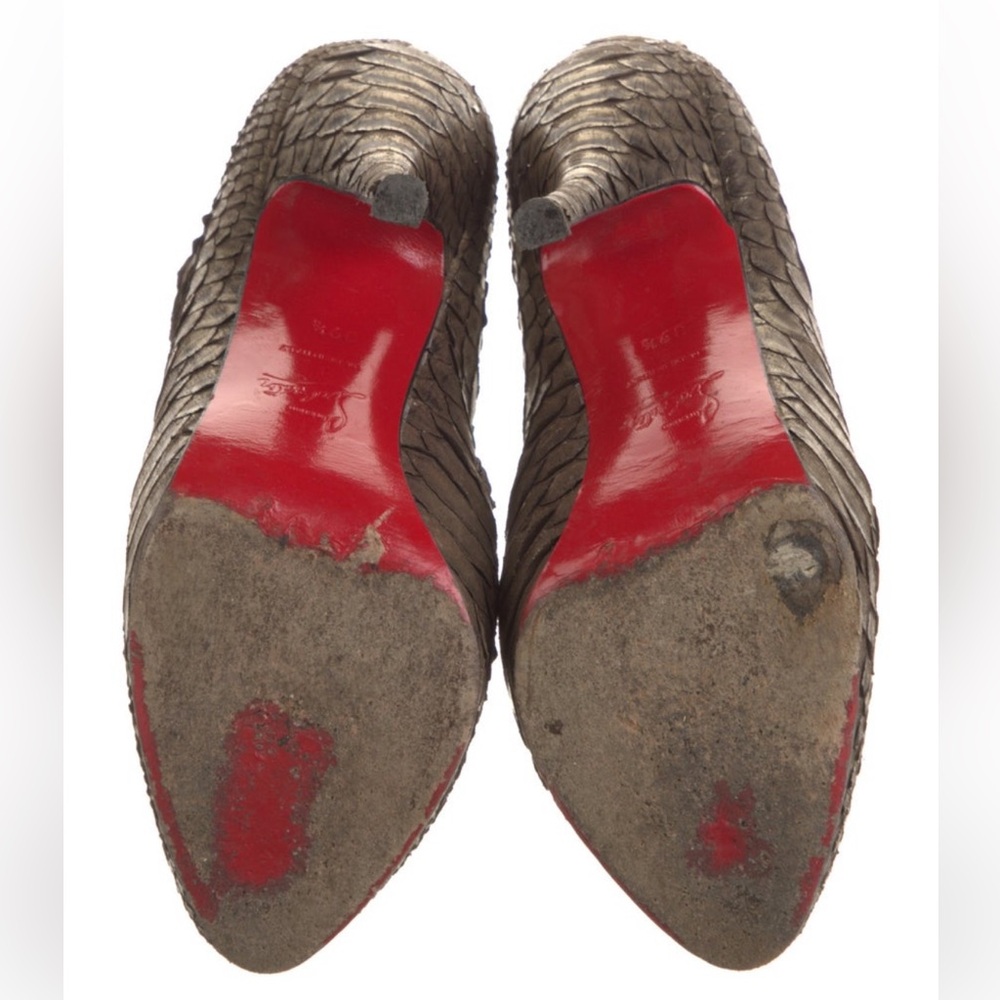 Christian Louboutin Python Booties - image 5
